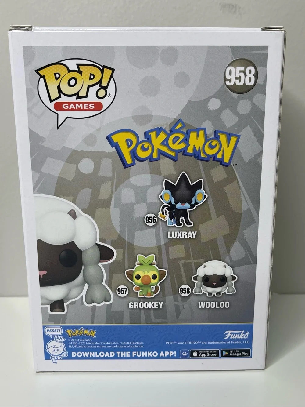 Funko Pop! Vinyl Figure: Pokemon Wooloo #958